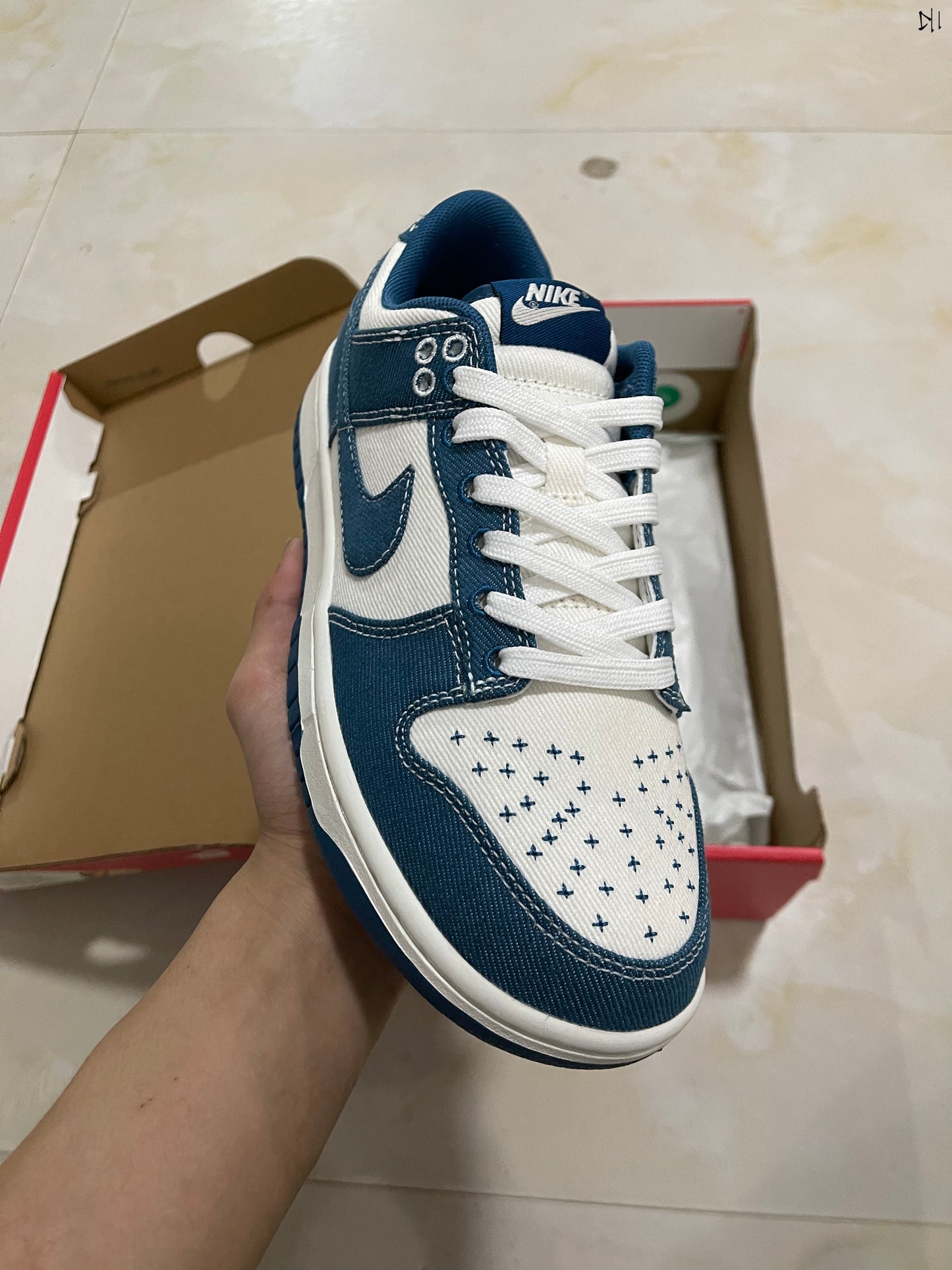 Dunk Low Industrial Blue Sashiko