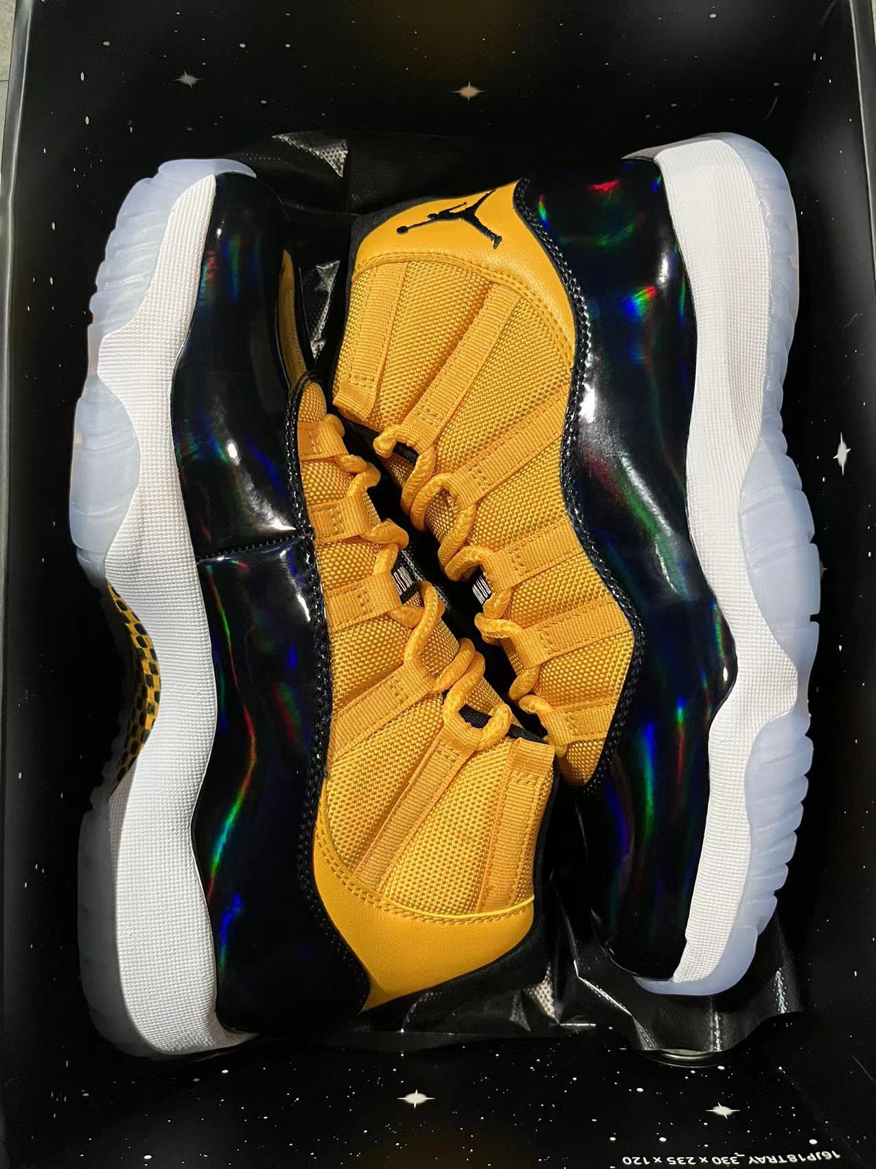 Jordan 11 Black And Yellow
