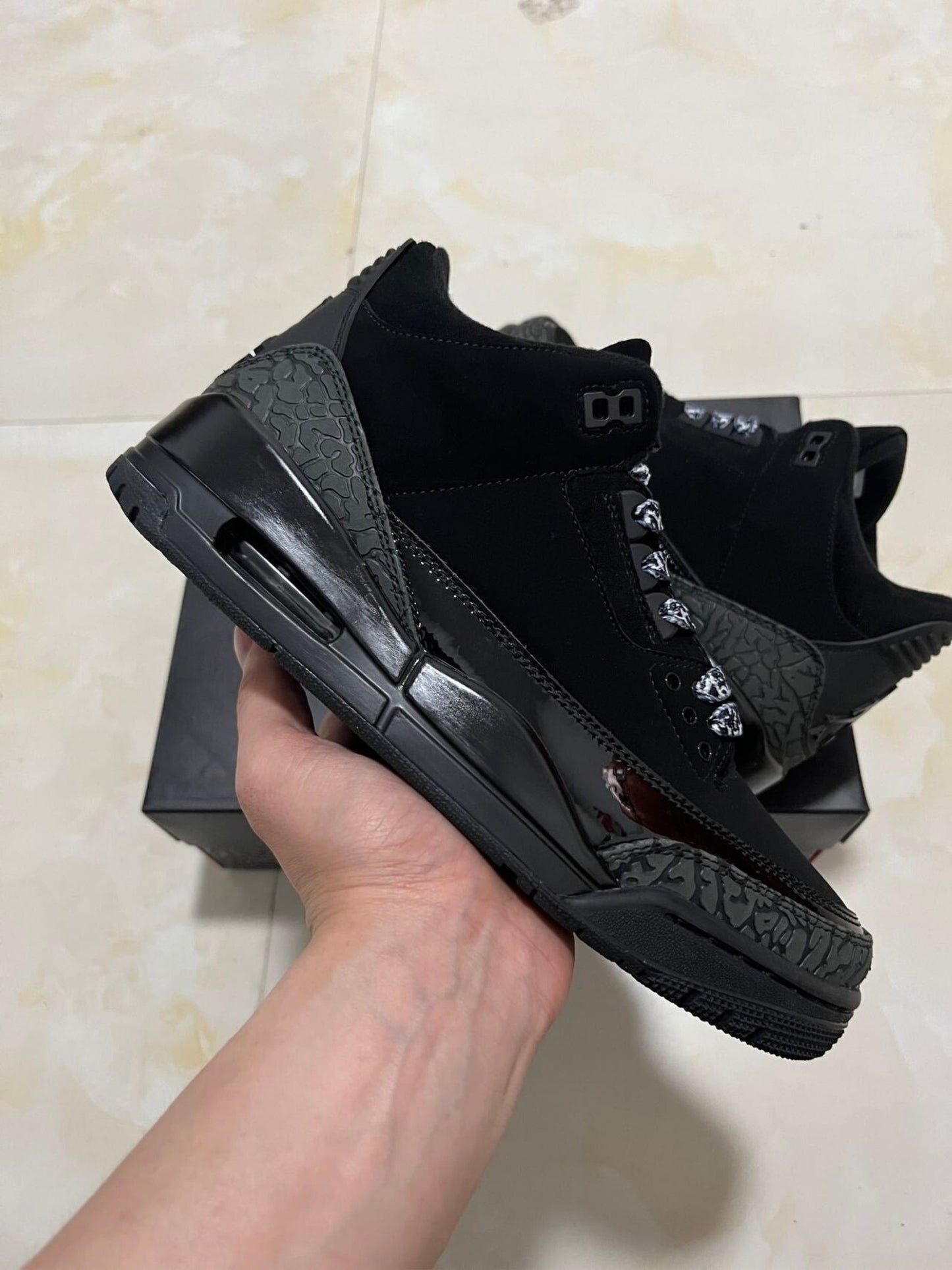 Air Jordan 3 black cat burst