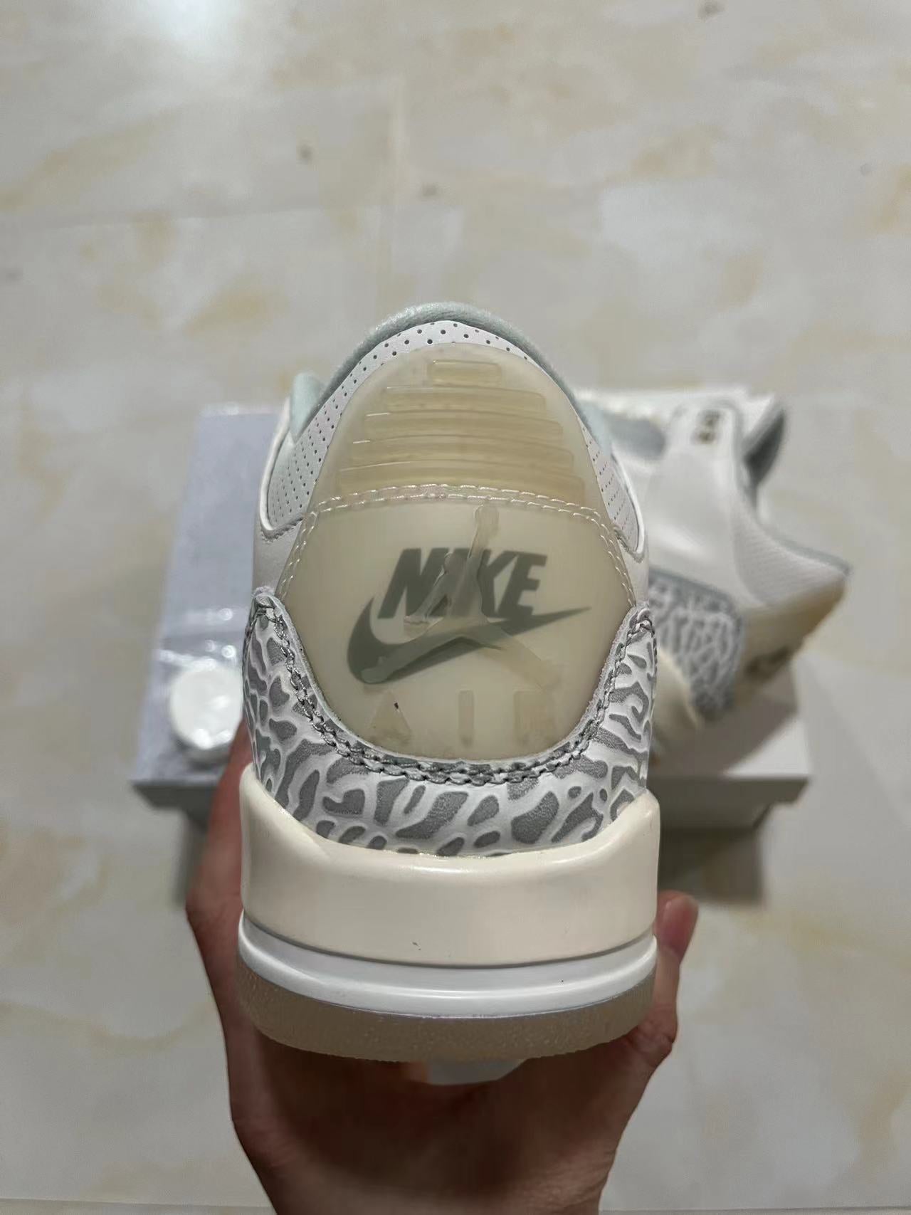 Jordan 3 Craft Ivory white rubber bottom