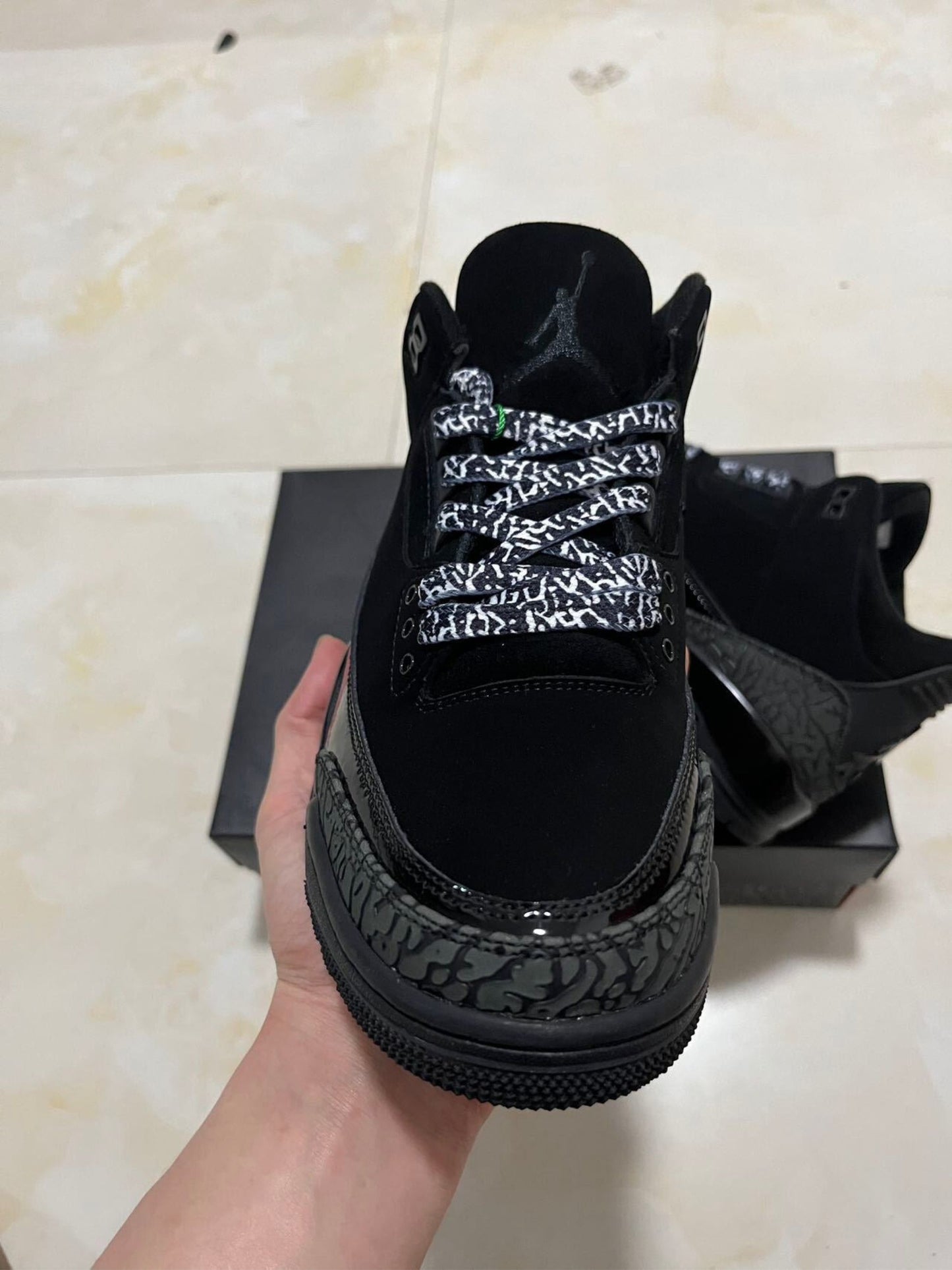 Air Jordan 3 black cat burst