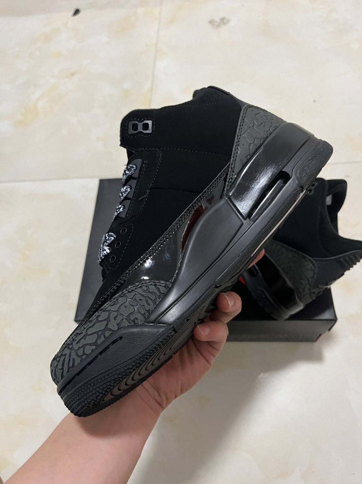 Air Jordan 3 black cat burst