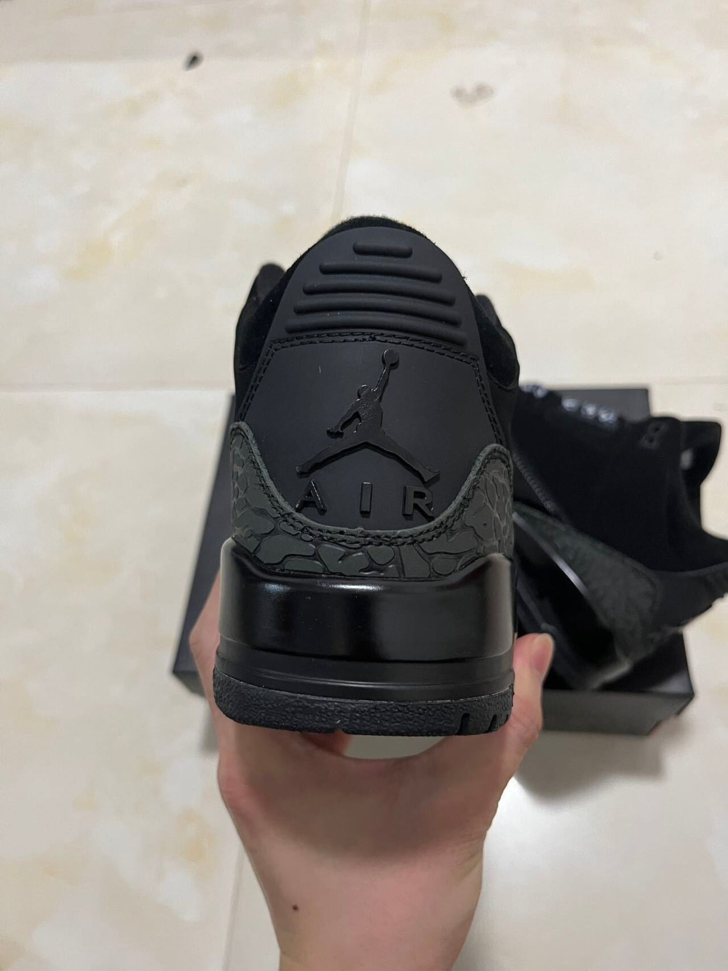 Air Jordan 3 black cat burst