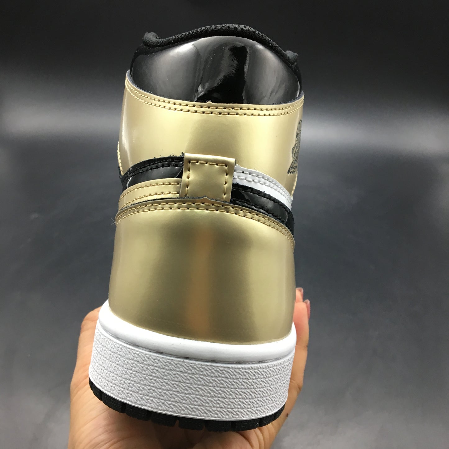 Jordan 1 Retro High NRG Patent Gold Toe