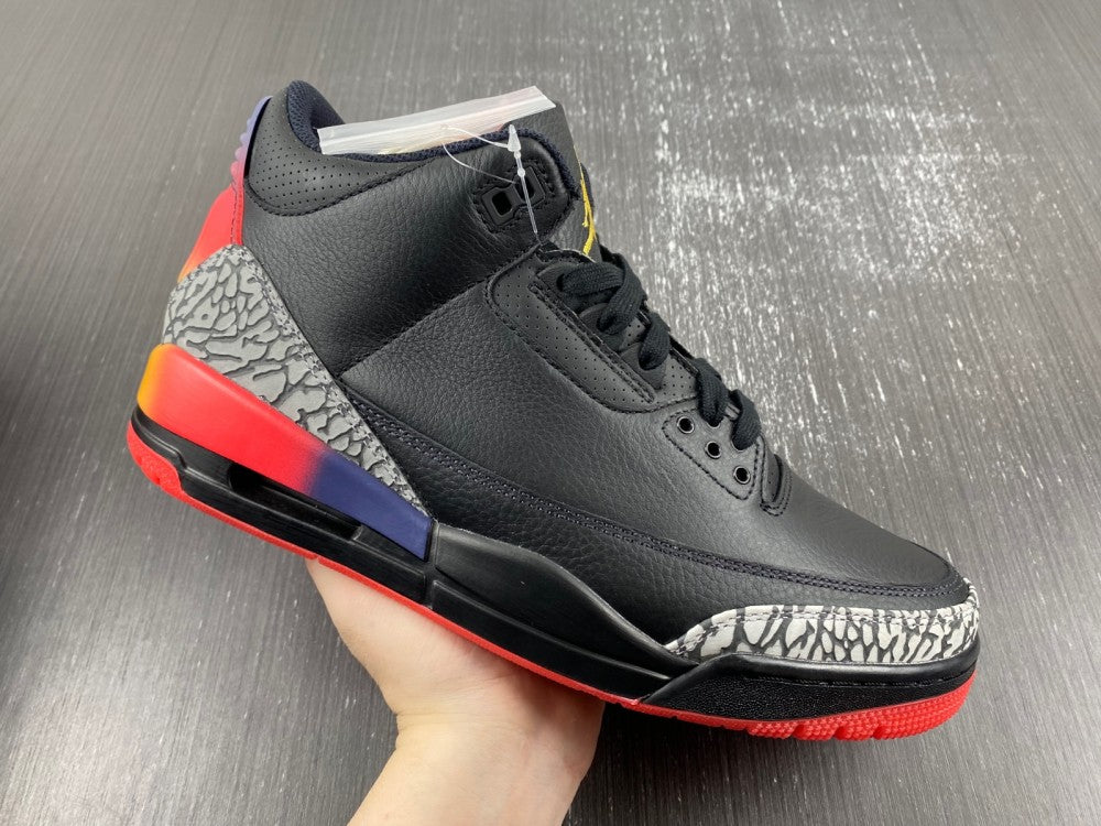 J BALVIN X JORDAN 3 Black