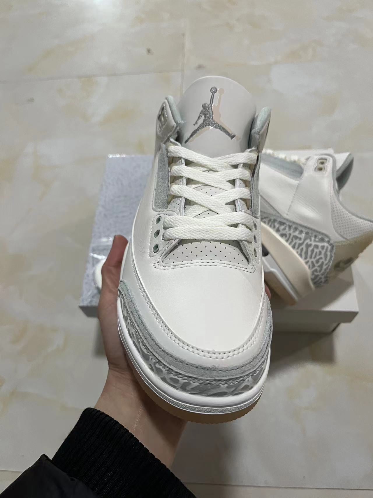 Jordan 3 Craft Ivory white rubber bottom