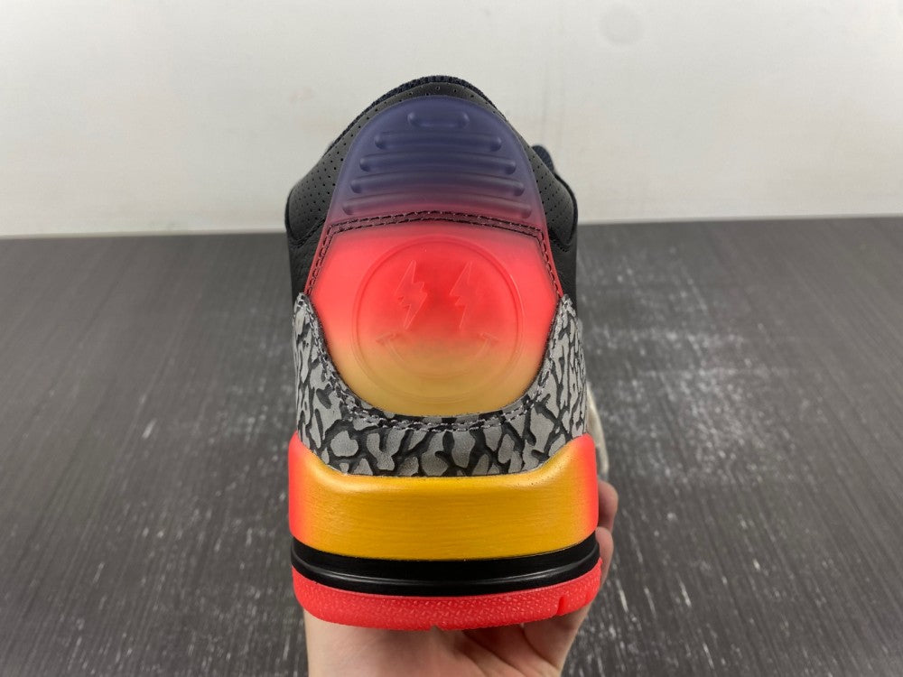 J BALVIN X JORDAN 3 Black
