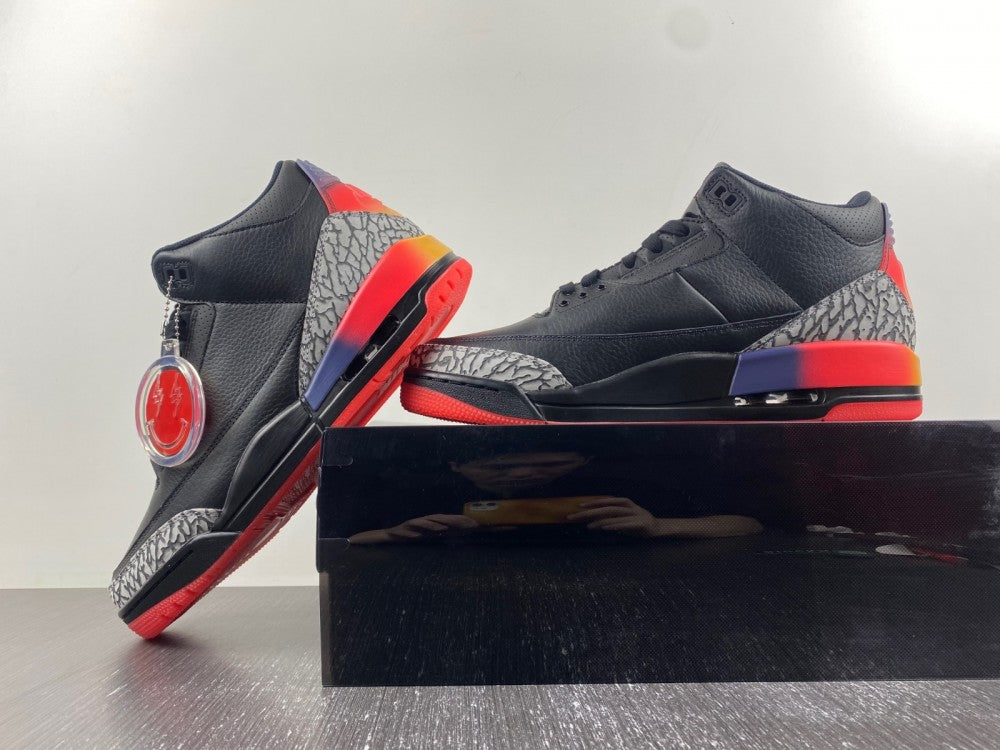 J BALVIN X JORDAN 3 Black