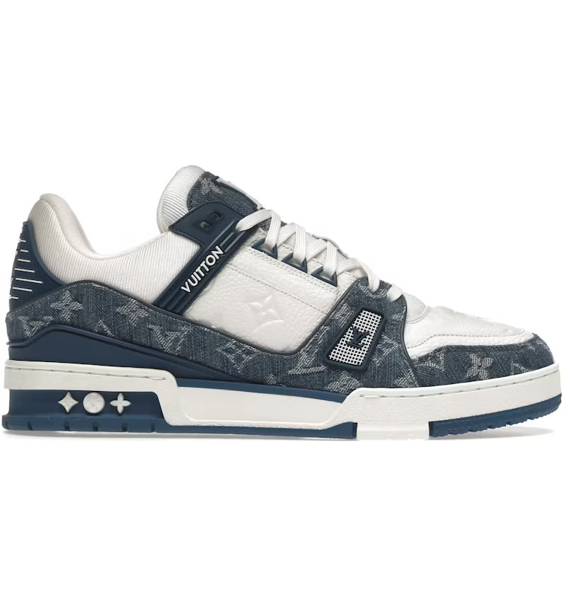 Louis Vuitton Trainer Denim White Blue