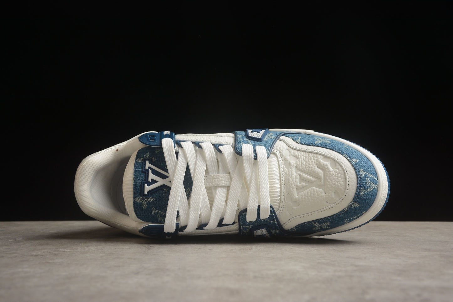 Louis Vuitton Trainer Denim White Blue